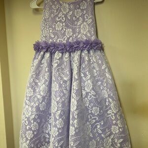 Ellie Lavender Floral Kids Dress